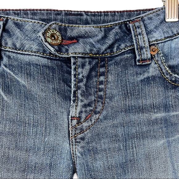 Silver Jeans Tuesday Boot Cut Medium Wash 7" Low Rise Size Women's 31W - 31L - Picture 6 of 15